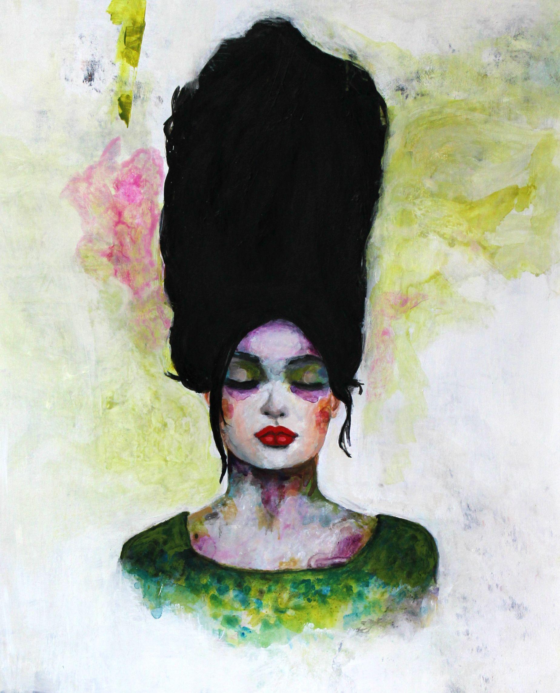 Suche nach etwas, Mixed Media auf Papier