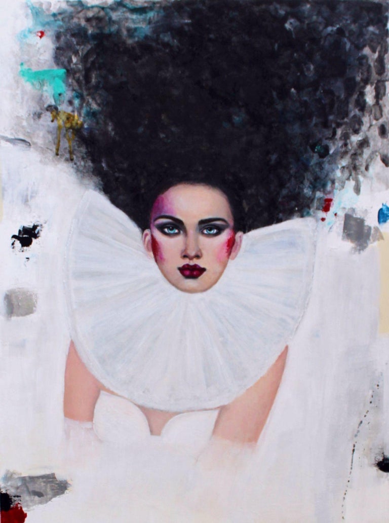 Haydee Torres Never to Much, Mixed Media Art on Canvas For Sale at