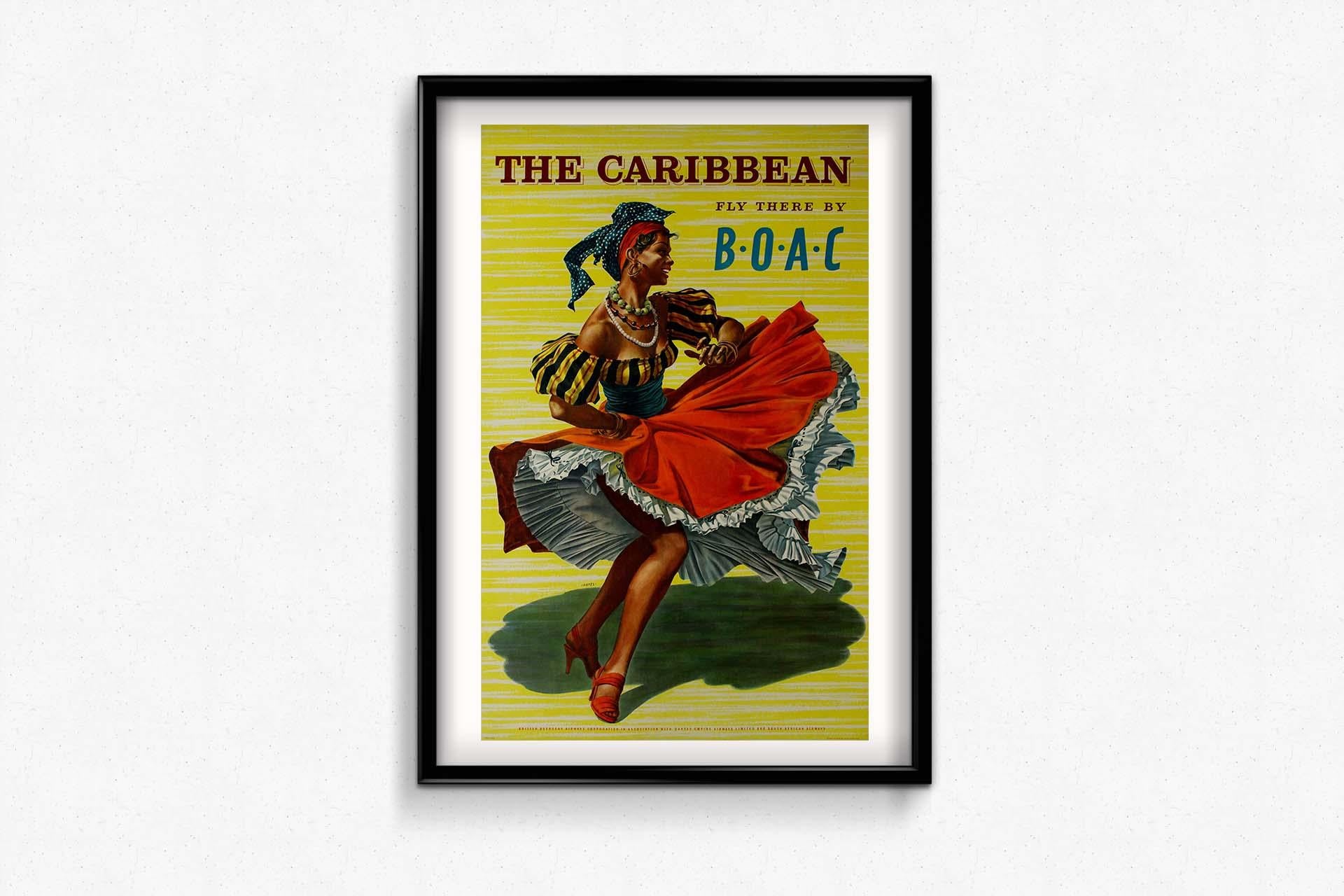The 1953 original travel poster titled 