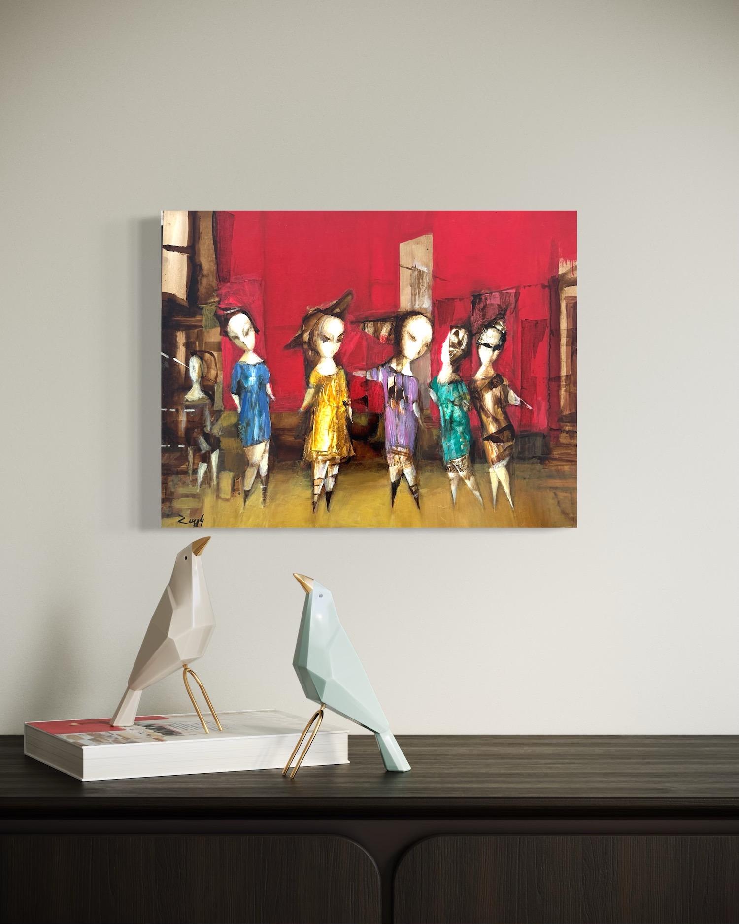 Artistics : Hayk Gasparyan
Œuvre : Peinture à l'huile originale, unique en son genre
Moyen : Huile sur carton,
Année : 2025
Style : Abstrait, figuratif
Titre : Célébrité 
Taille : 13.5