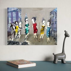 Leader Figurative Peinture à l'huile originale, unique en son genre