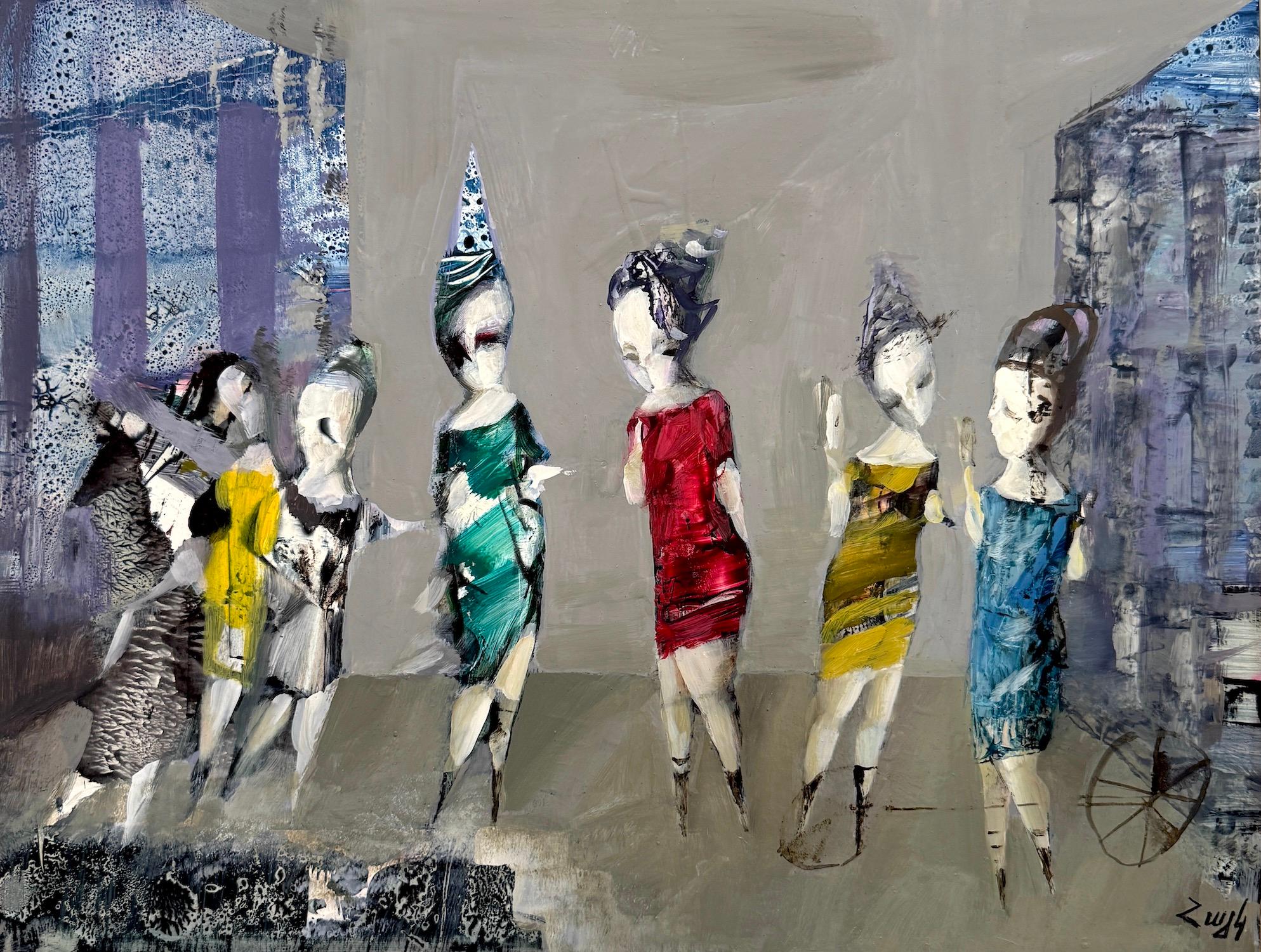 Leader Figurative Original oil painting, one of a kind