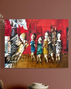 Manifestation Figurative Abstract Artwork Original oil painting, one of a kind