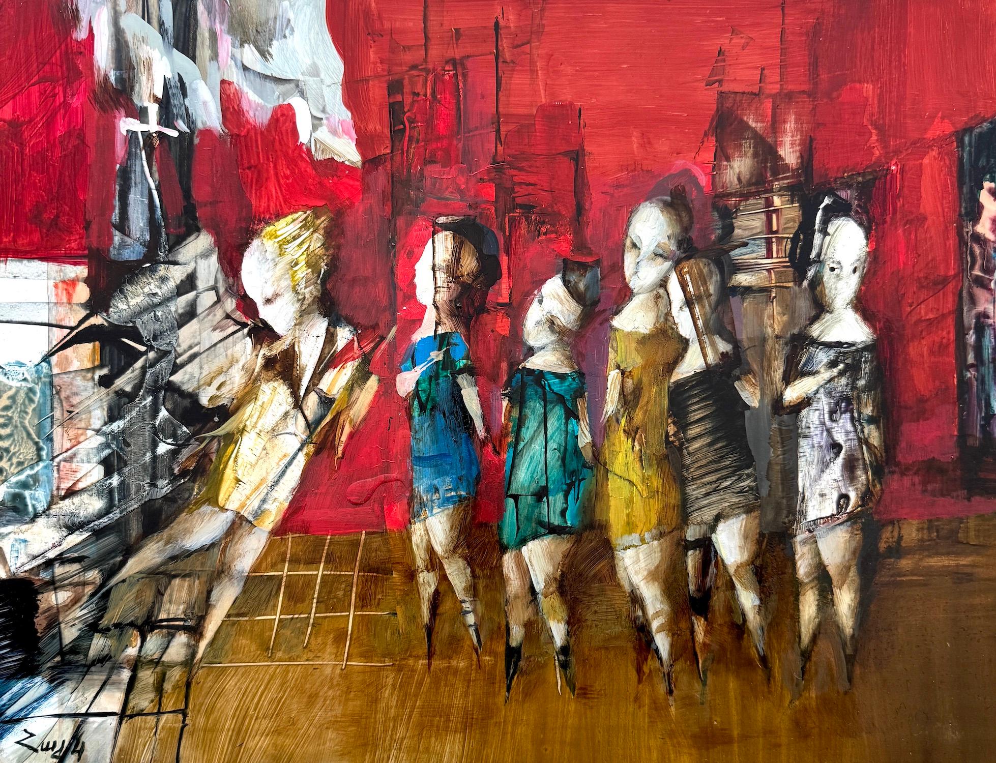 Manifestation Figurative Abstract Artwork Original oil painting, one of a kind