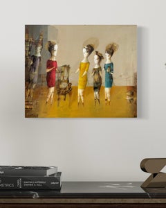 Momentum Figurative Abstract Artwork Original oil painting, one of a kind