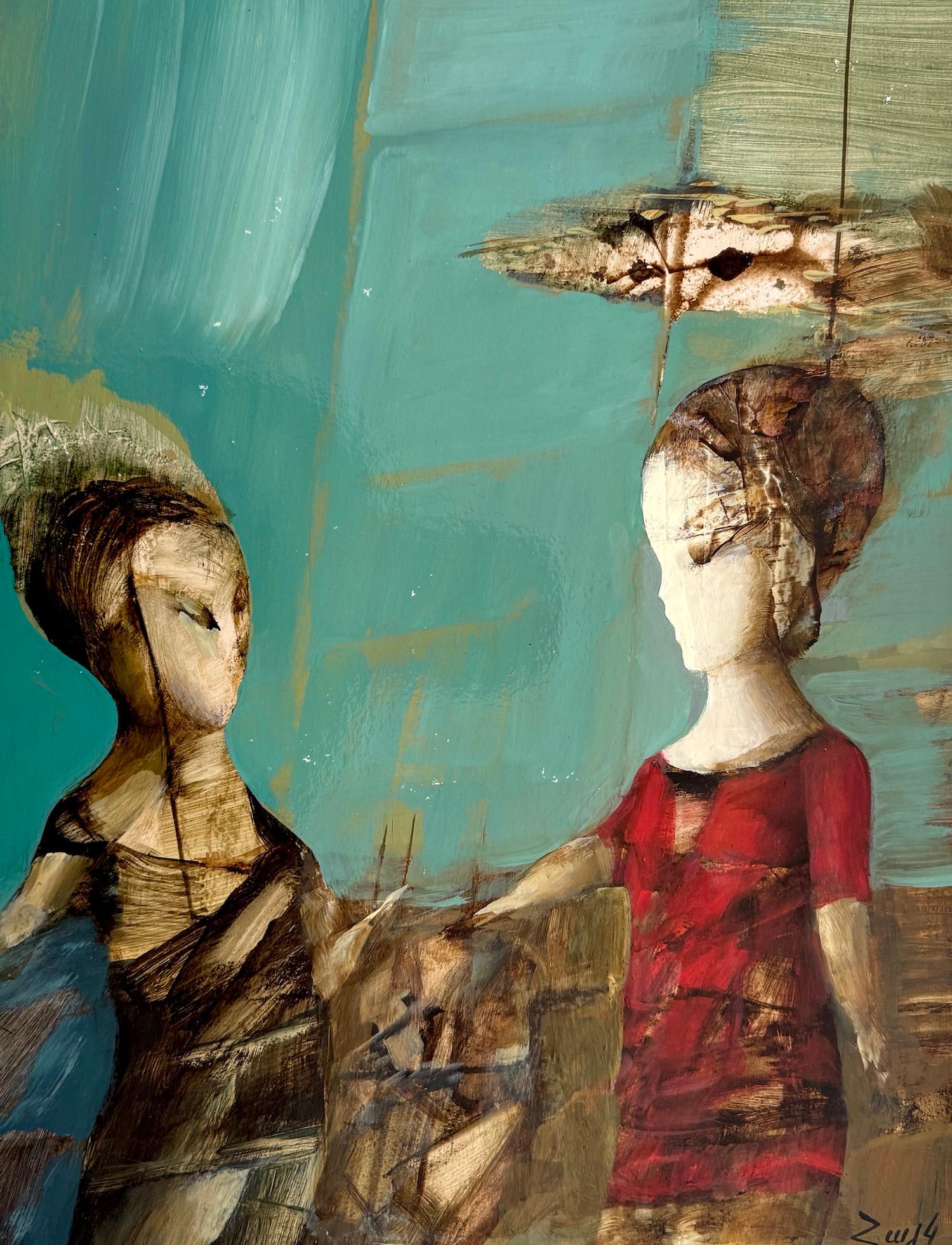 Hayk Gasparyan Figurative Painting - Portrait Figurative Original oil painting, one of a kind