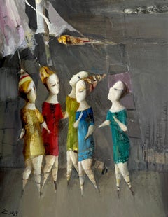 Vision Figurative Abstract Artwork Original oil painting, one of a kind