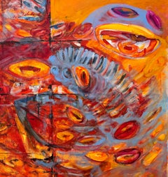 All Jazzed Up, Arte abstracto contemporáneo, Pintura al óleo original, Lista para colgar