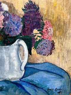 Hayley Lever "Astors" Floral Still Life Painting