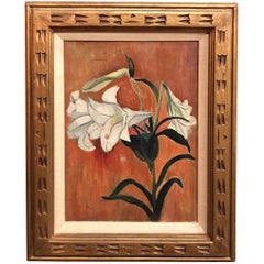 Antique Still Life with Lilies