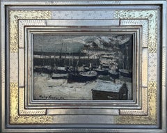 "Winter in St. Ives" Hayley Lever, Post-Impressionist, Thick Impasto Snowy Scene