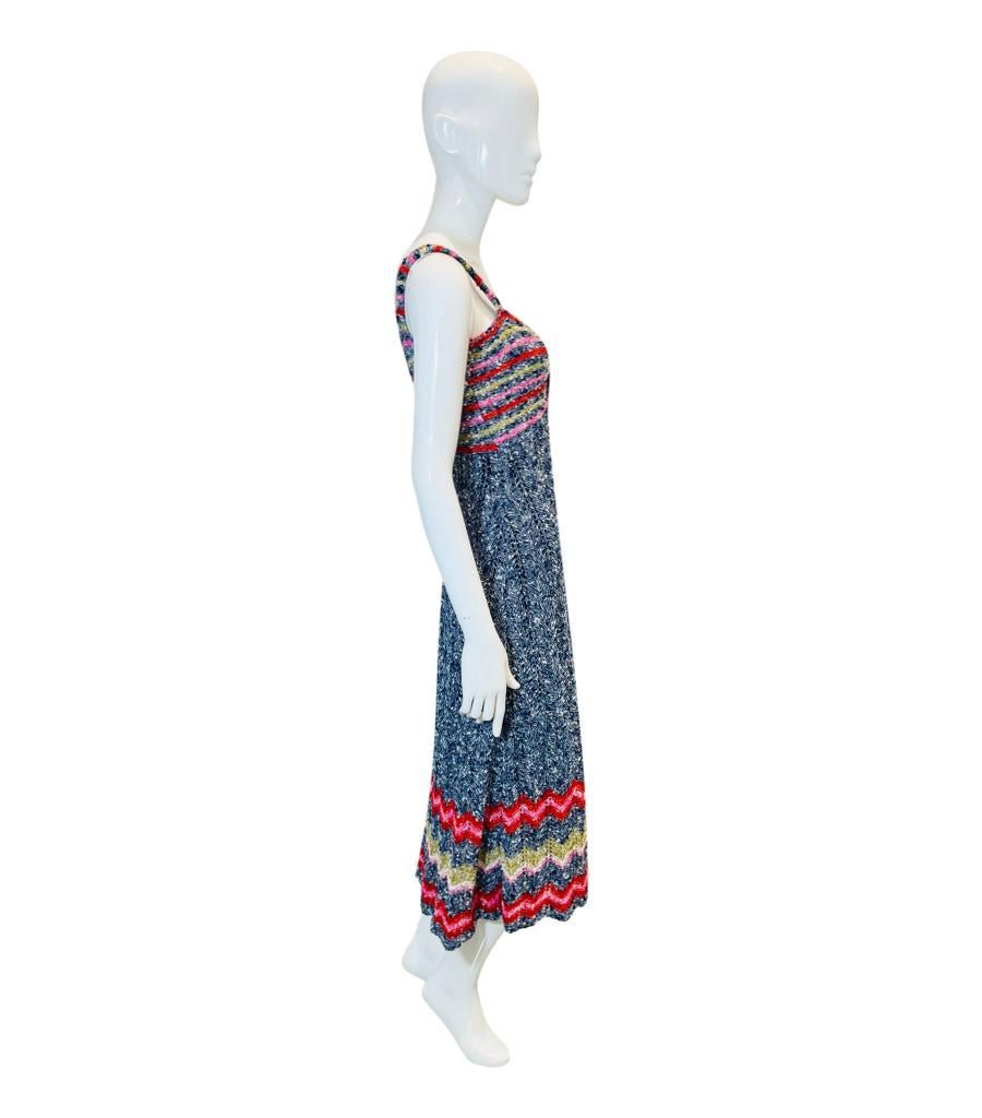 Hayley Menzies Boucle Cotton Blend Summer Dress In Excellent Condition For Sale In London, GB