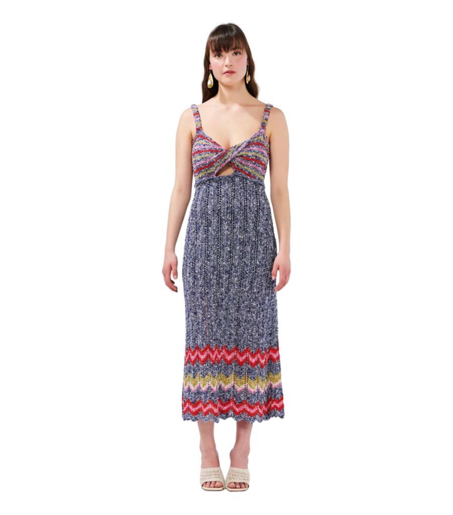 Hayley Menzies Boucle Cotton Blend Summer Dress For Sale 1
