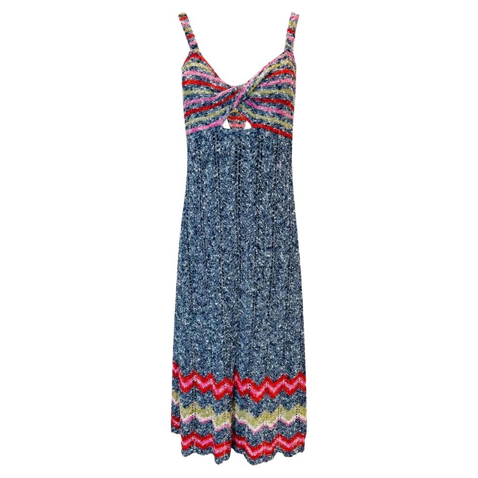 Hayley Menzies Boucle Cotton Blend Summer Dress For Sale