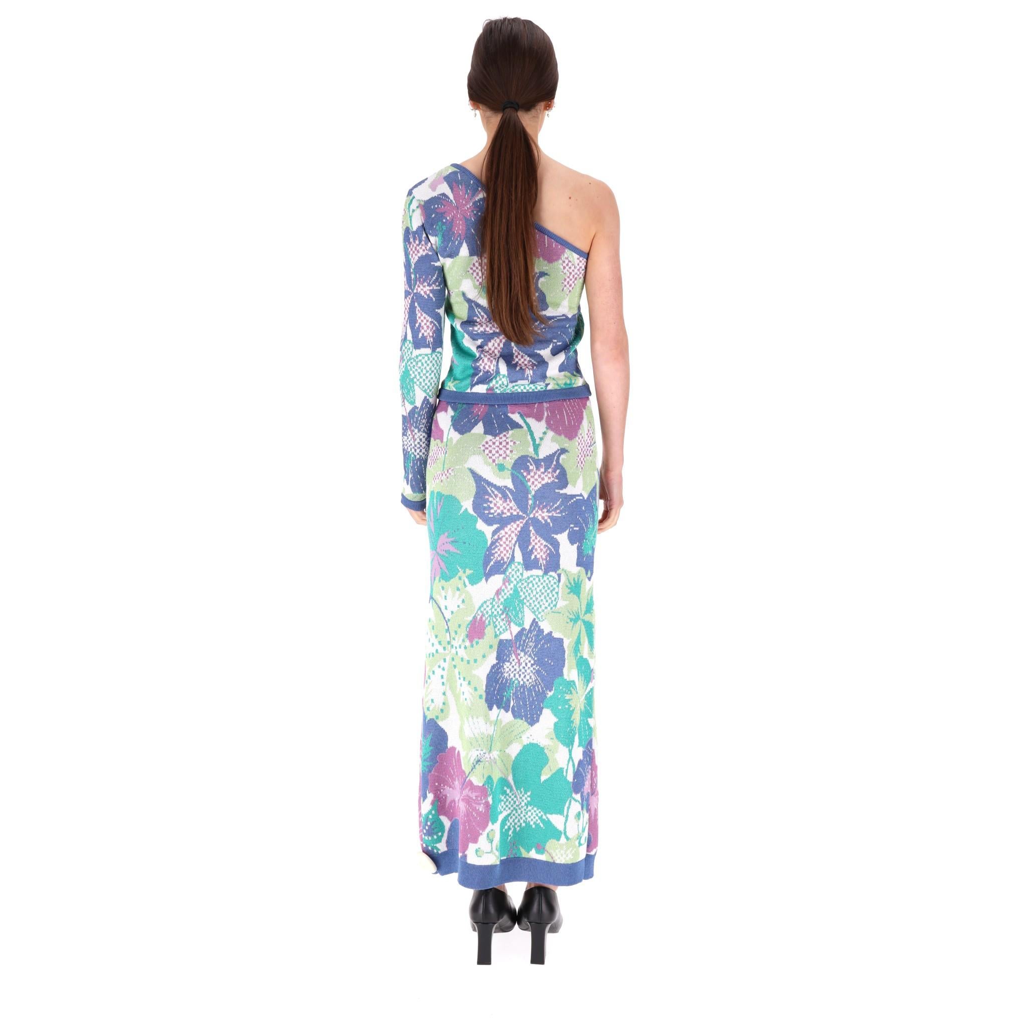 Hayley Menzies - Ensemble top et jupe en jacquard floral Excellent état - En vente à London, GB