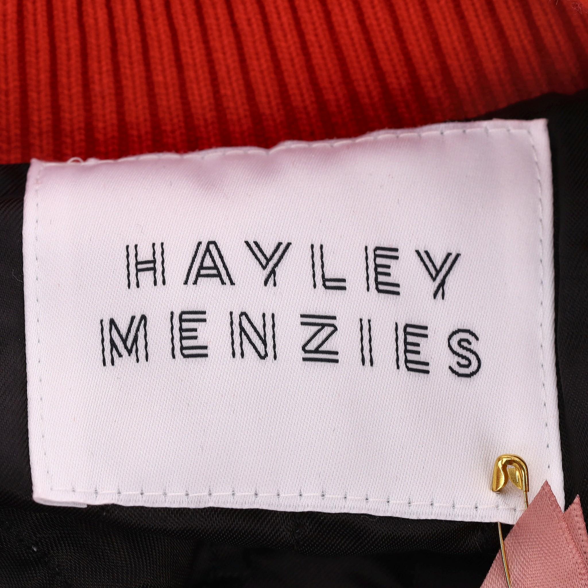 Hayley Menzies Bombermantel/Jacke aus Leopardenmuster aus Strick Damen