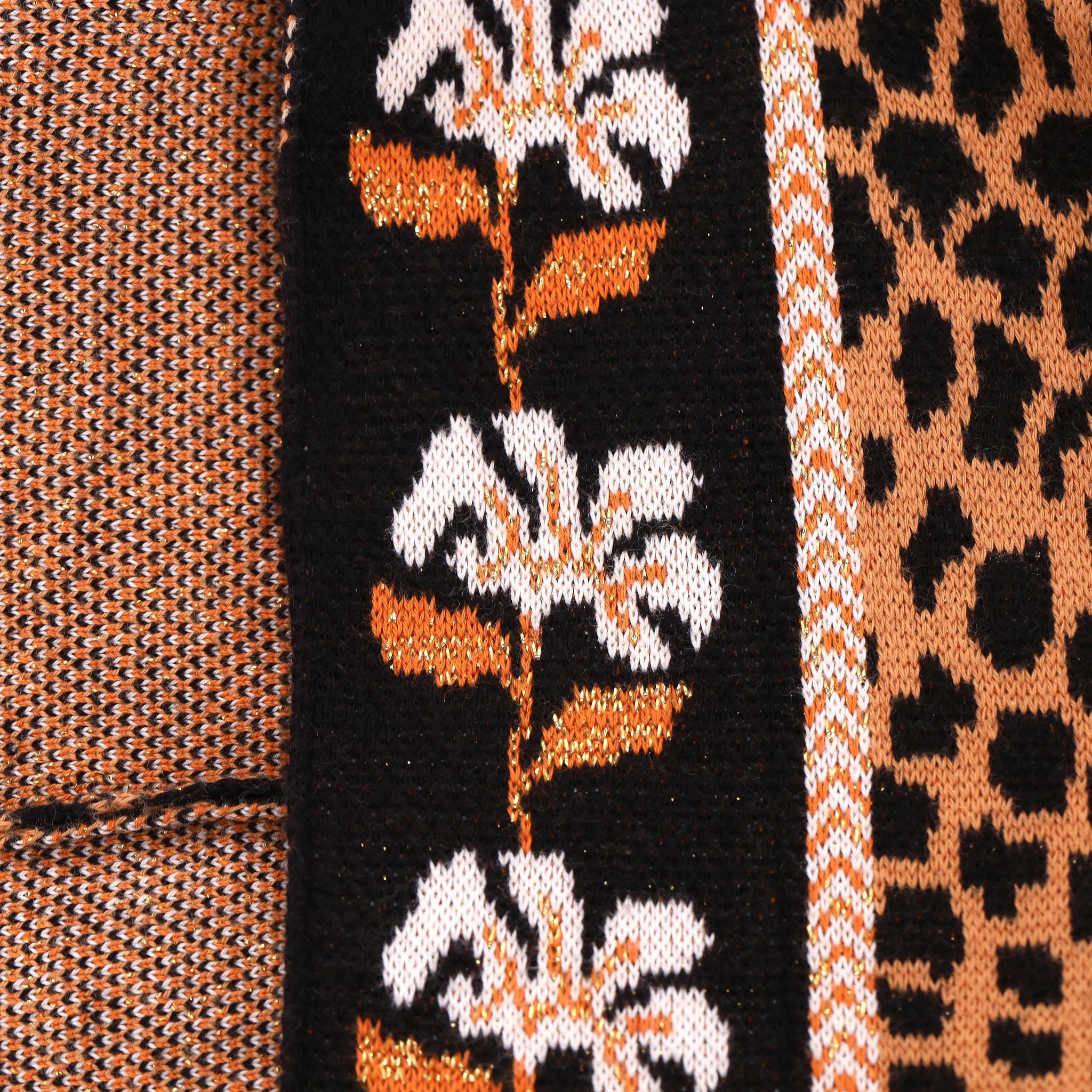 Hayley Menzies - Cardigan ouvert en coton tricoté imprimé léopard Pour femmes en vente