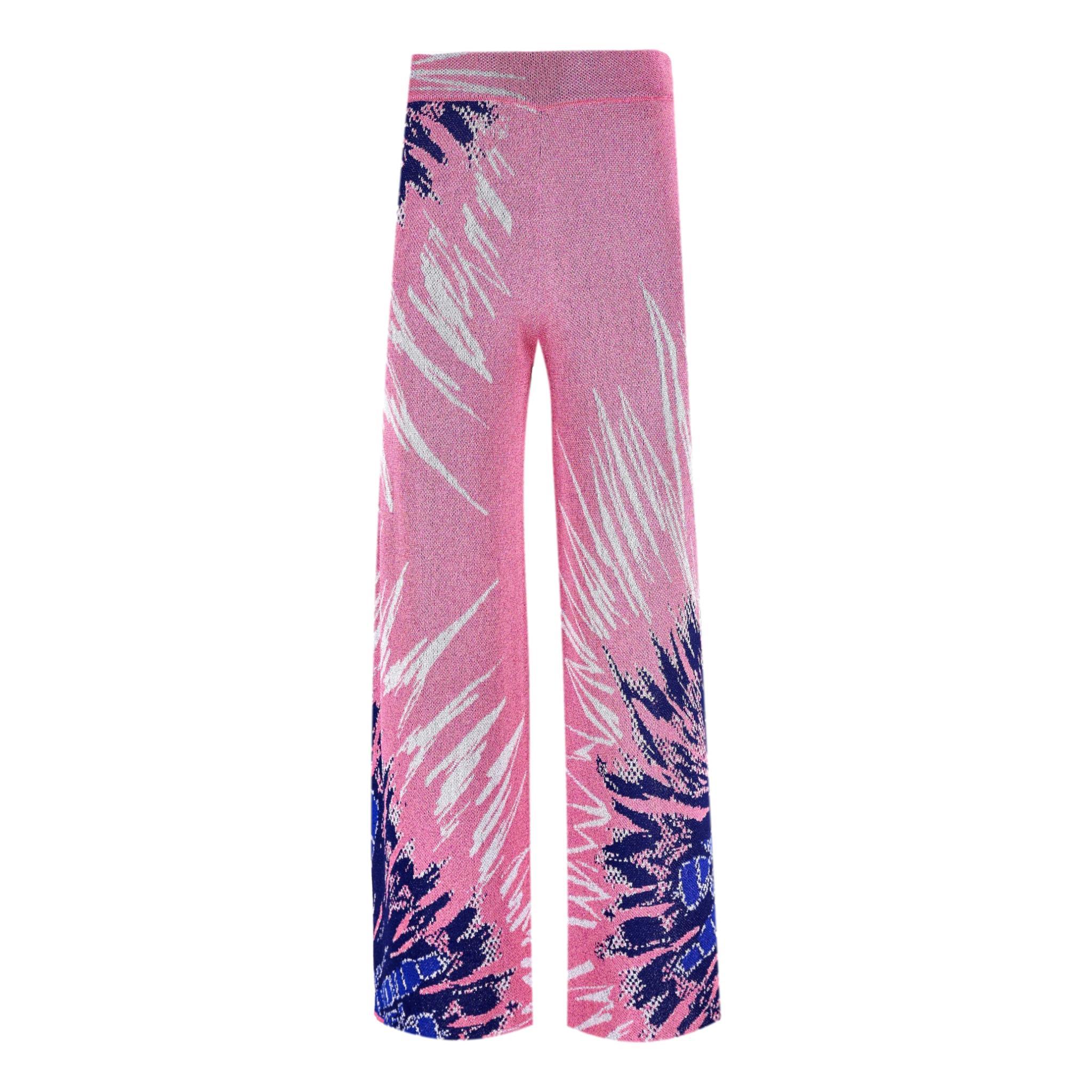 Hayley Menzies Metallic Tie Dye Knitted Cardi Top & Matching Culottes For Sale 1