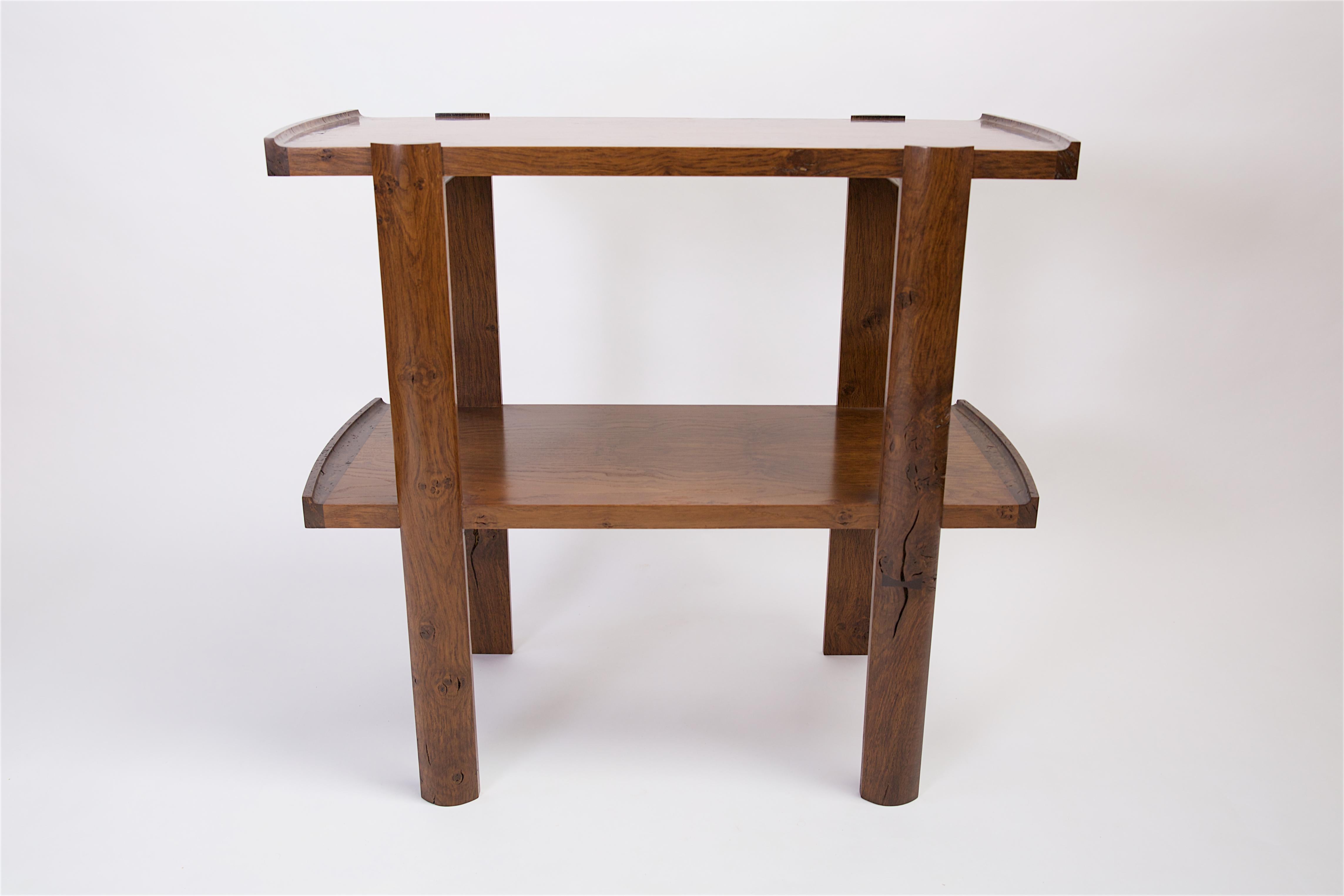 Oak Hayling side table in brown oak For Sale