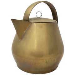 Hayno Focken Brass Teapot with Lid, circa 1930