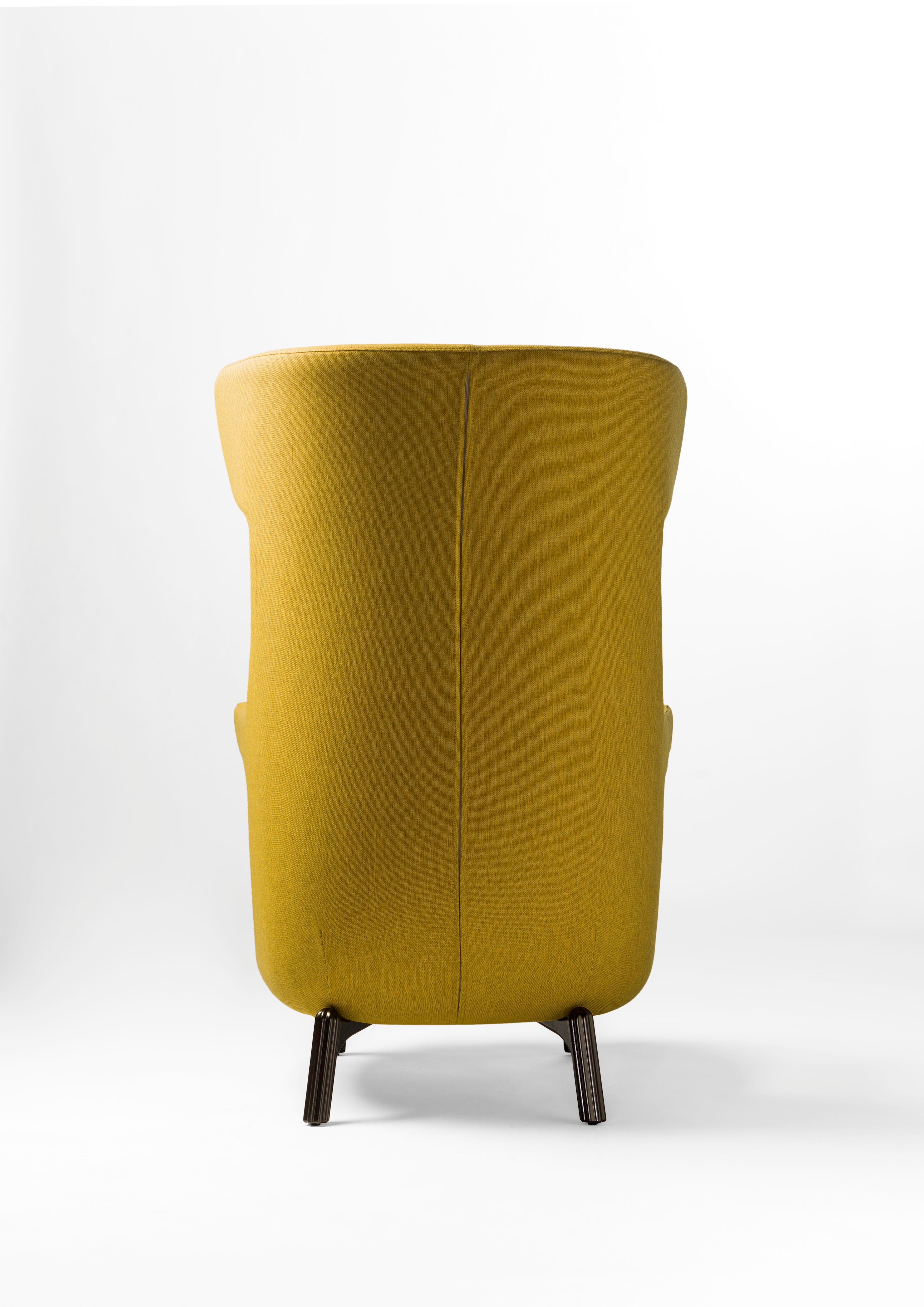 Hayon Edition Dino Armchair in Fabric and Leather Upholstery by BD Barcelona For Sale 5