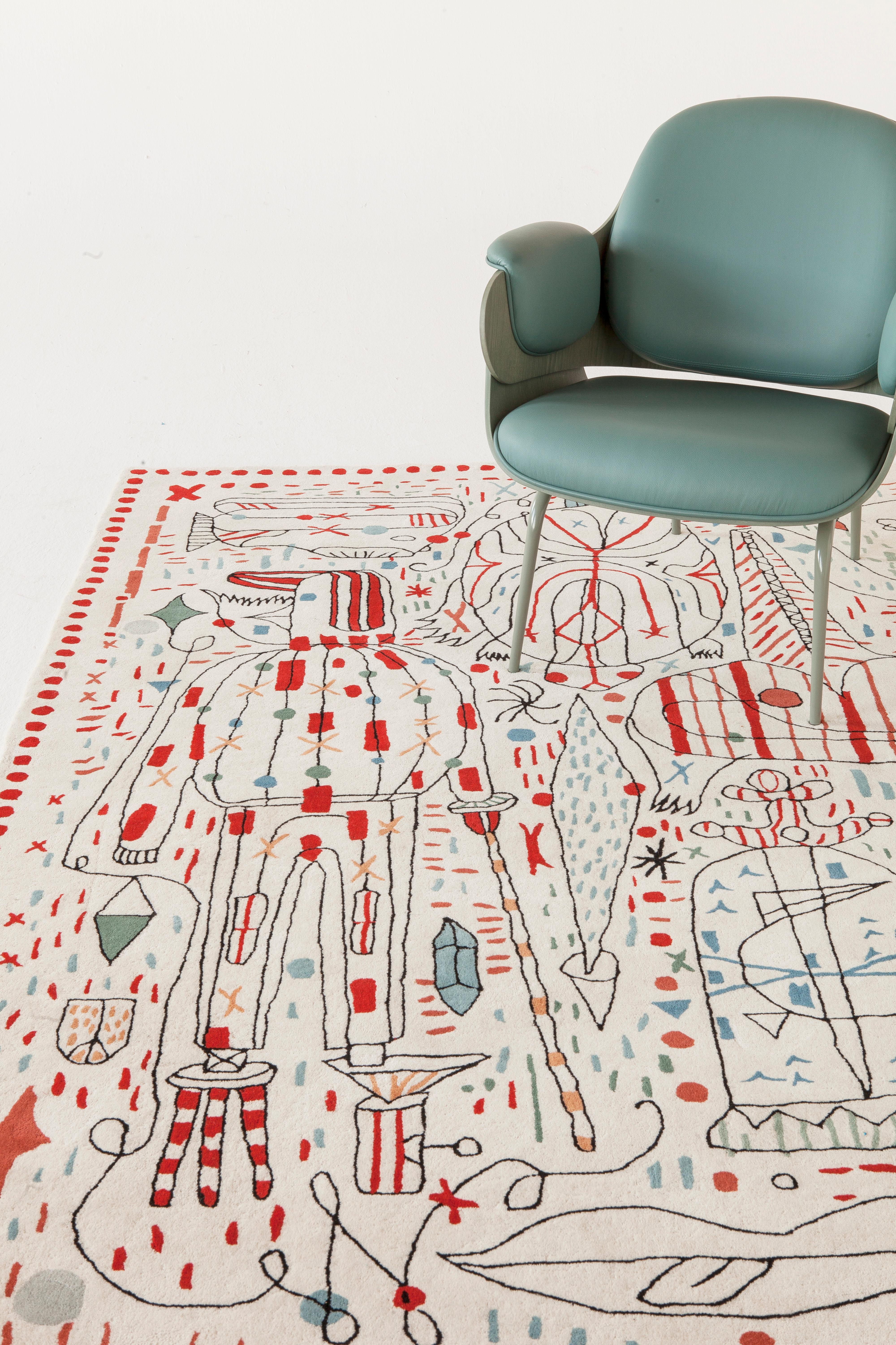 Handgetufteter Teppich oder Wandteppich „Hayon x Nani“ von Jaime Hayon für Nanimarquina im Angebot 6