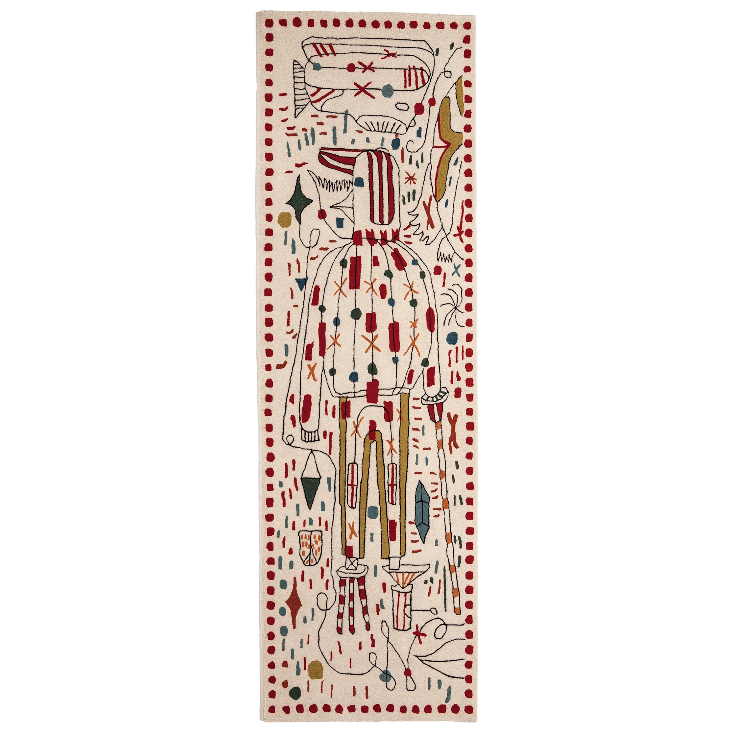 Tapis de course 'Hayon x Nani' tufté à la main par Jaime Hayon pour Nanimarquina