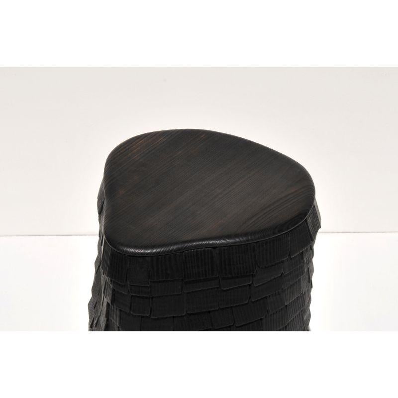 Haystack stool by Victor Hahner
Each piece is unique, handmade by the designer and signed
Dimensions: W 33 x D 31 x H 46 cm
Materials: burned / waxed white ash

Victor Hahner is a German artist & designer working on unique pieces. His studio is