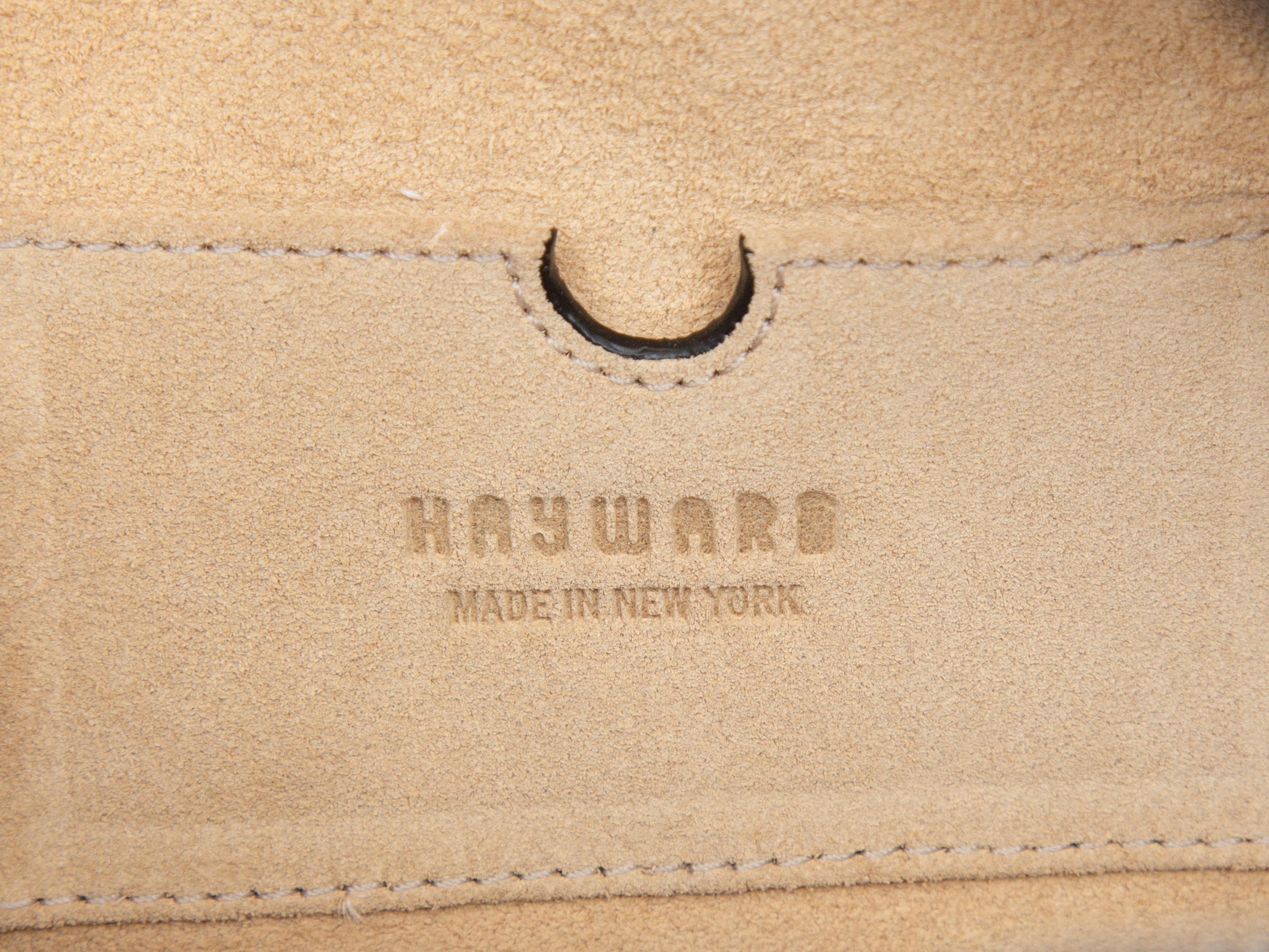 Women's Hayward Navy Embossed Leather Oval Handbag