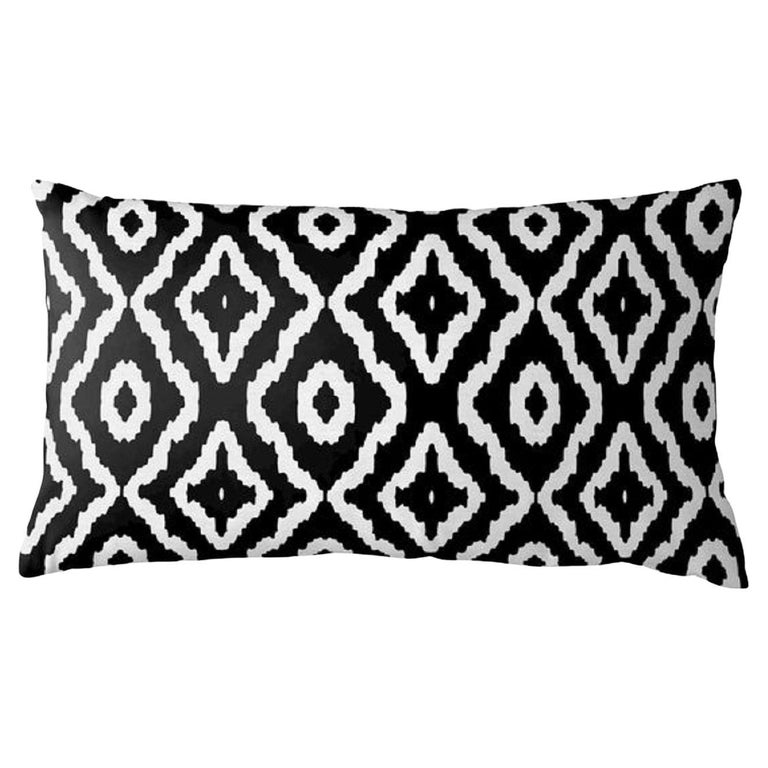 Haze Black Lumbar Pillow For Sale at 1stDibs