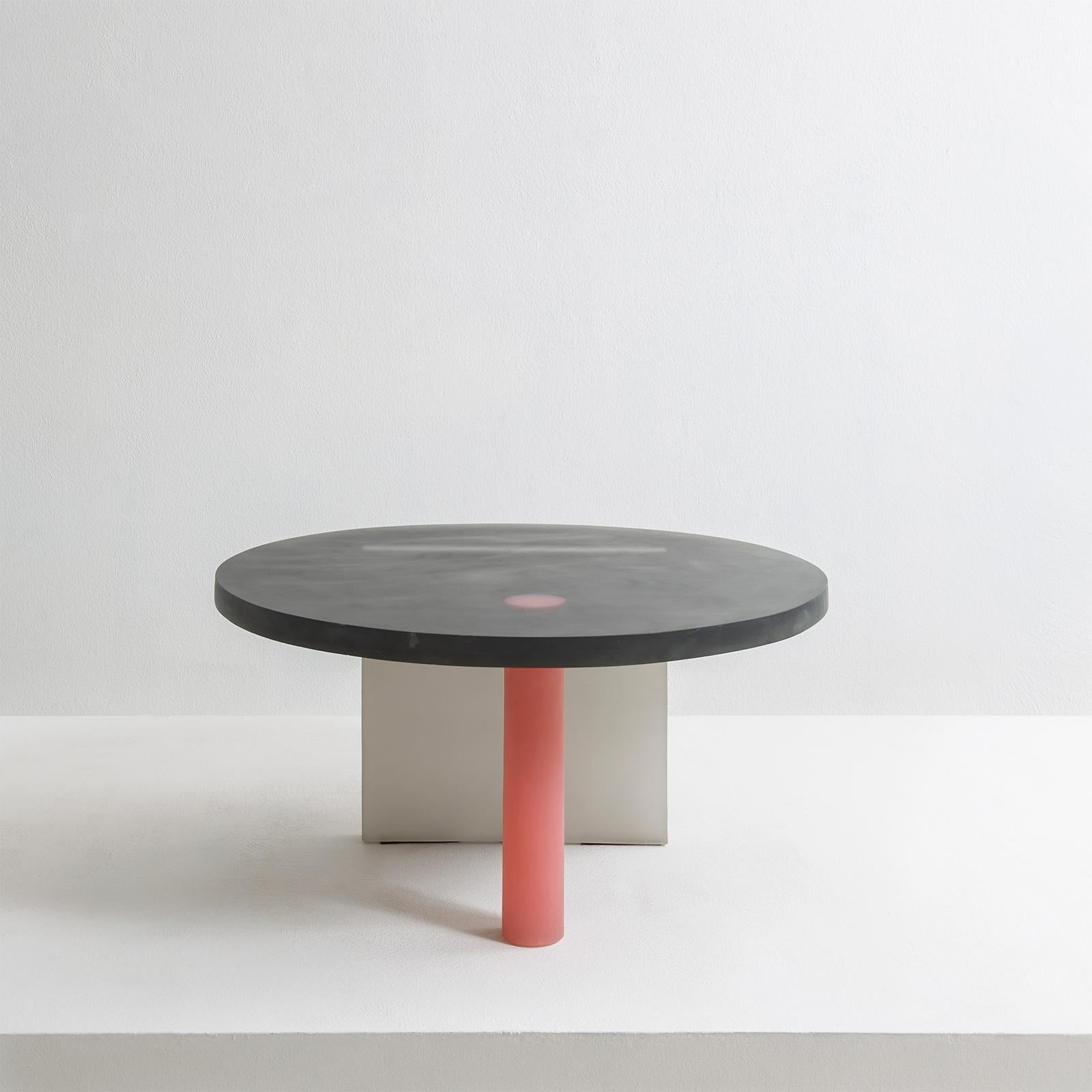 red resin table