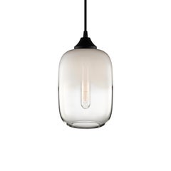 Haze Opaline-Crystal Handblown Modern Glass Pendant Light, Made in the USA