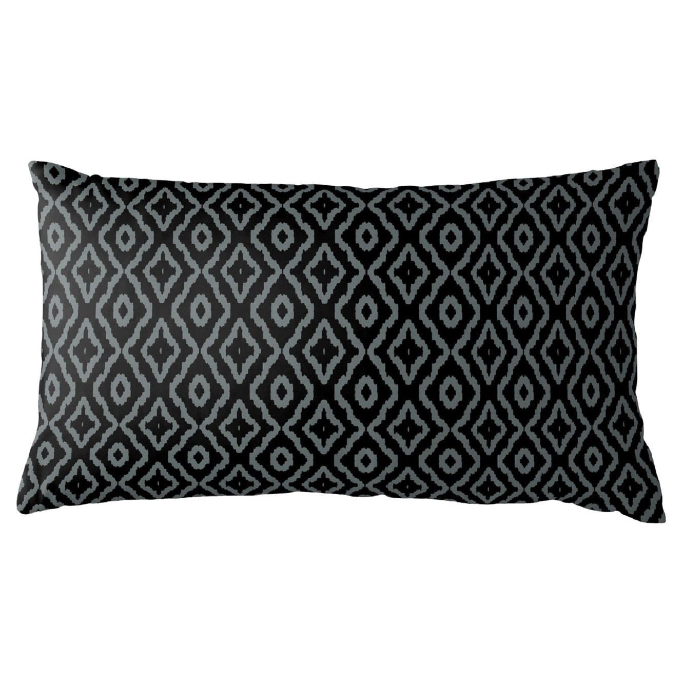 Haze Petite Black Lumbar Pillow For Sale