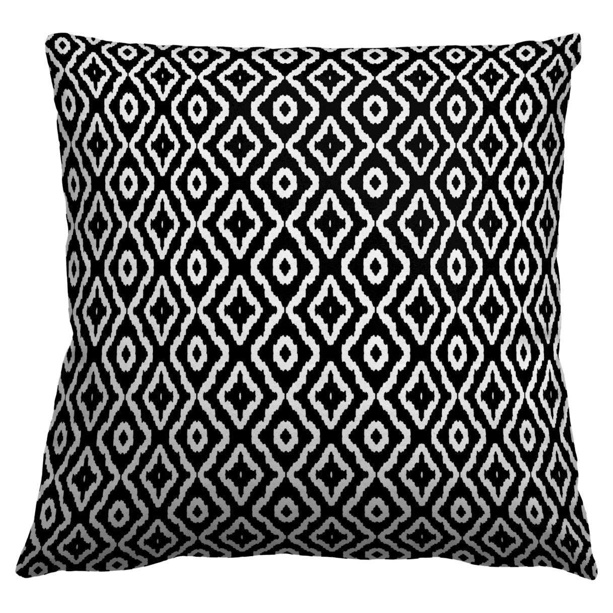 Haze Petite Gray and Black Pillow For Sale at 1stDibs