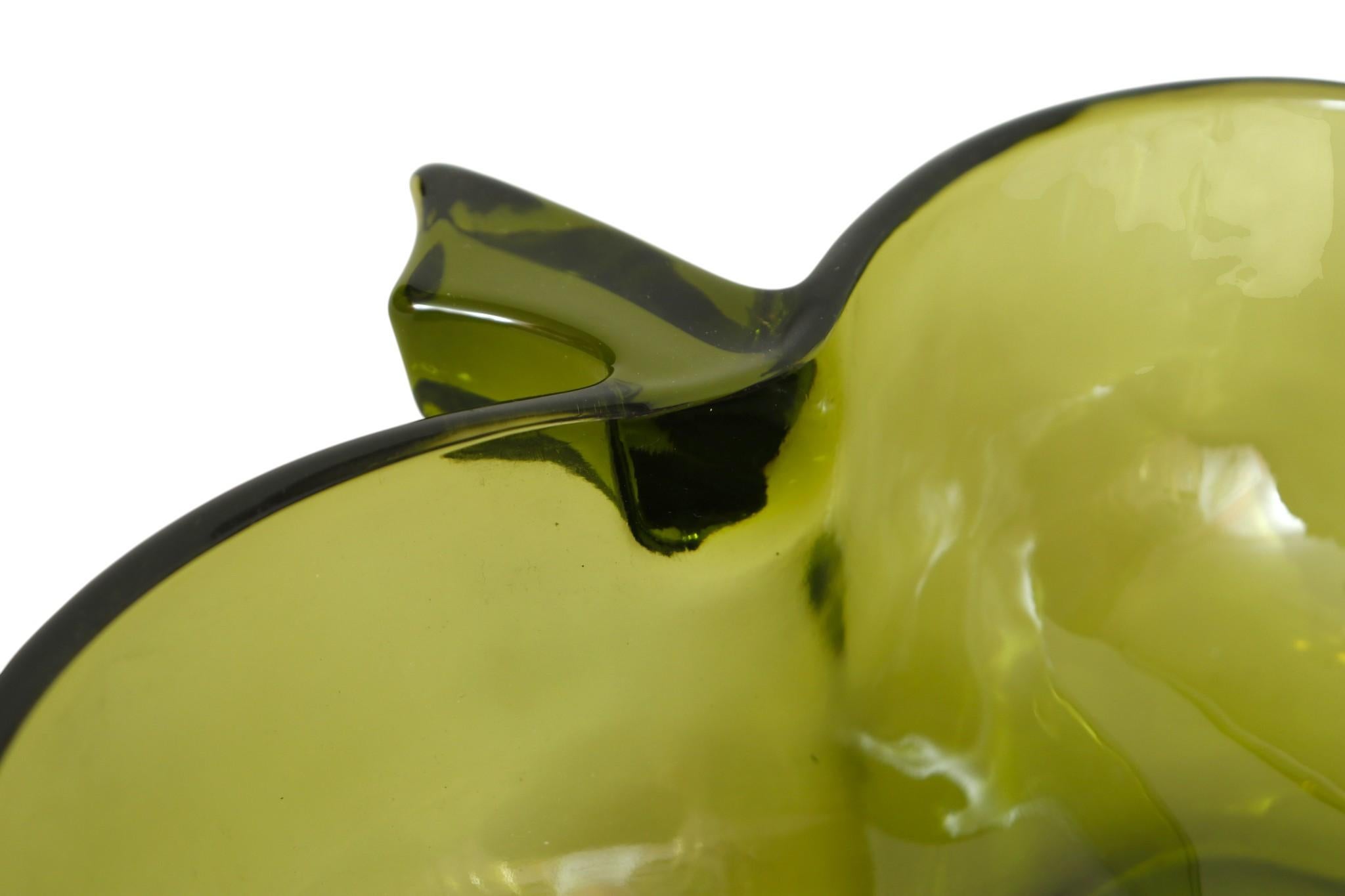 Hazel-Atlas Grüne Apfelglasschalen, 9er-Set (amerikanisch) im Angebot