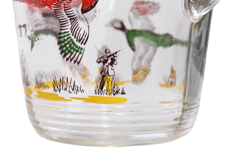 HazelAtlas Pheasants Pitcher and Glasses Set For Sale at 1stDibs