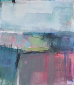 Hazel Battersby, From Here to There, Original Abstract Painting, Mixed Media Art