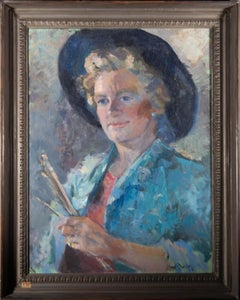 Bruce Hazel Bruce Dunlop (1911-2005) – Öl, Porträt von Barbara Doyle, 20. Jahrhundert