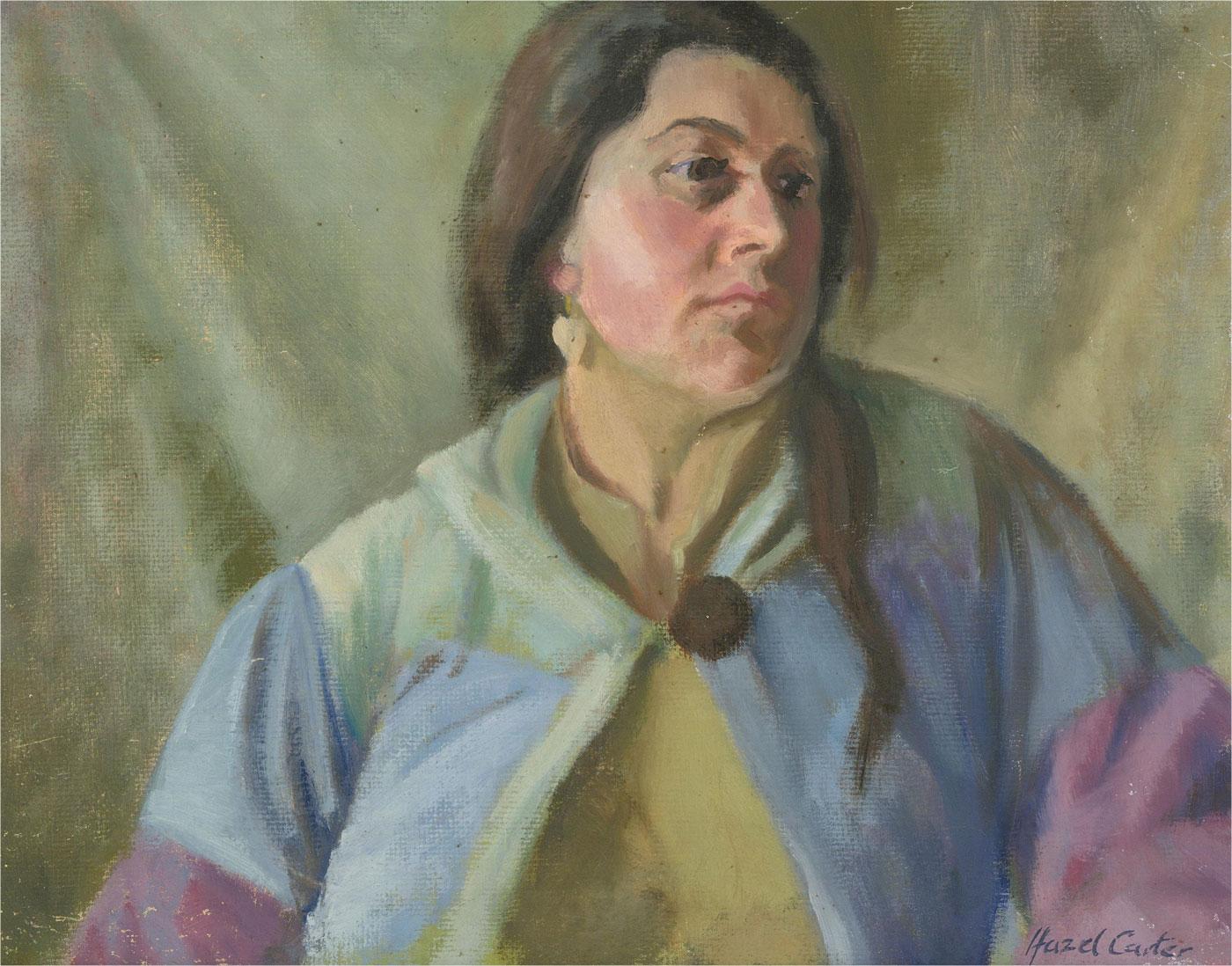 Hazel Carter - Mid 20th Century Oil, Deep In Thought 2
