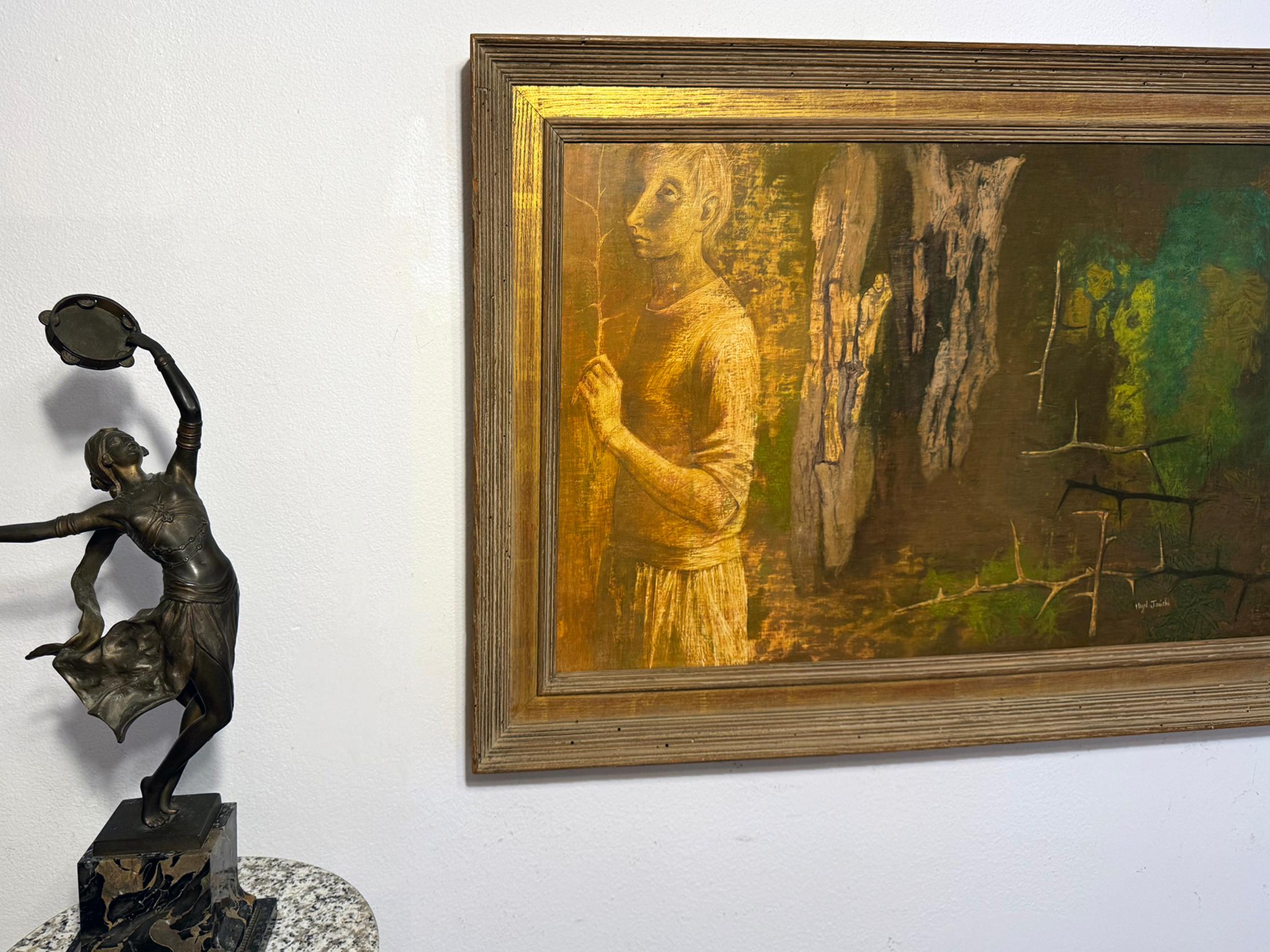 Nature Walk  Magic Realism in Dreamlike Setting For Sale 3
