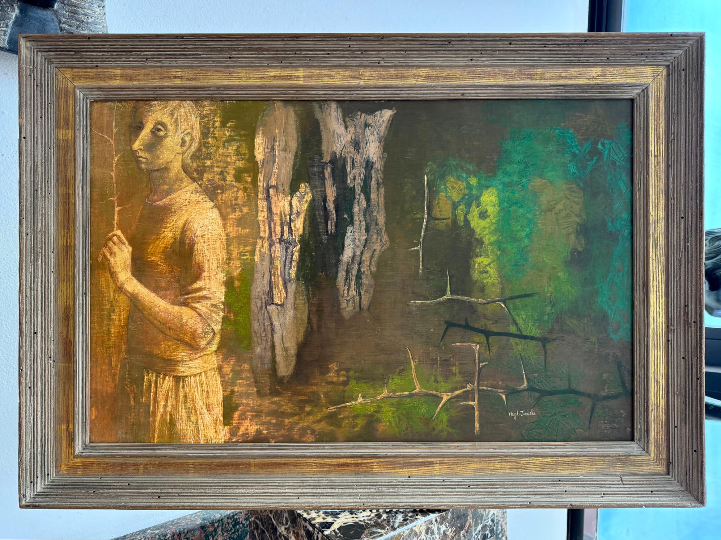 Nature Walk  Magic Realism in Dreamlike Setting For Sale 4