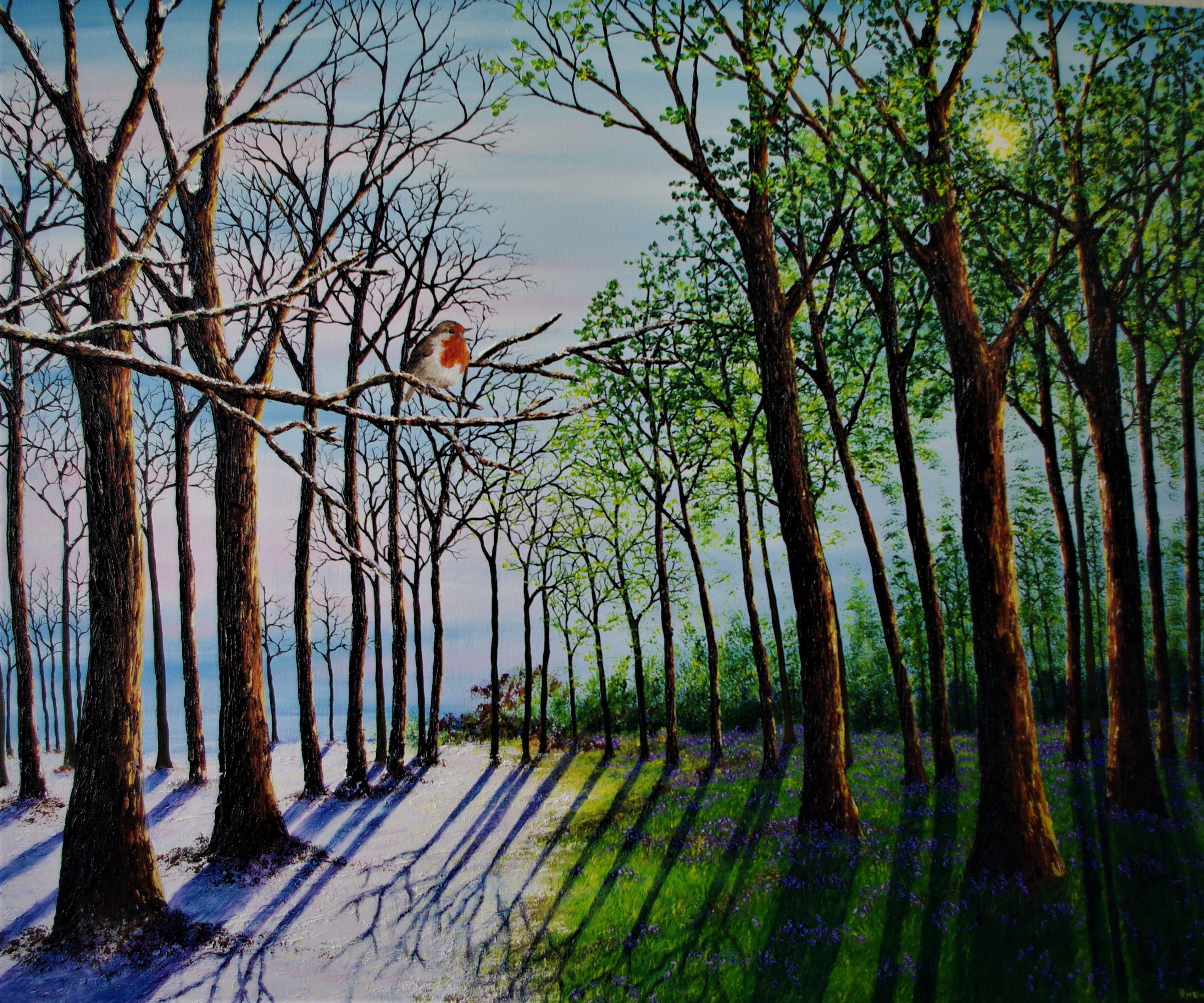 A Song For Spring, Gemälde, Öl auf Leinwand