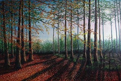 Clearing de la forêt. 100 cm x 150 cm, peinture, huile sur toile