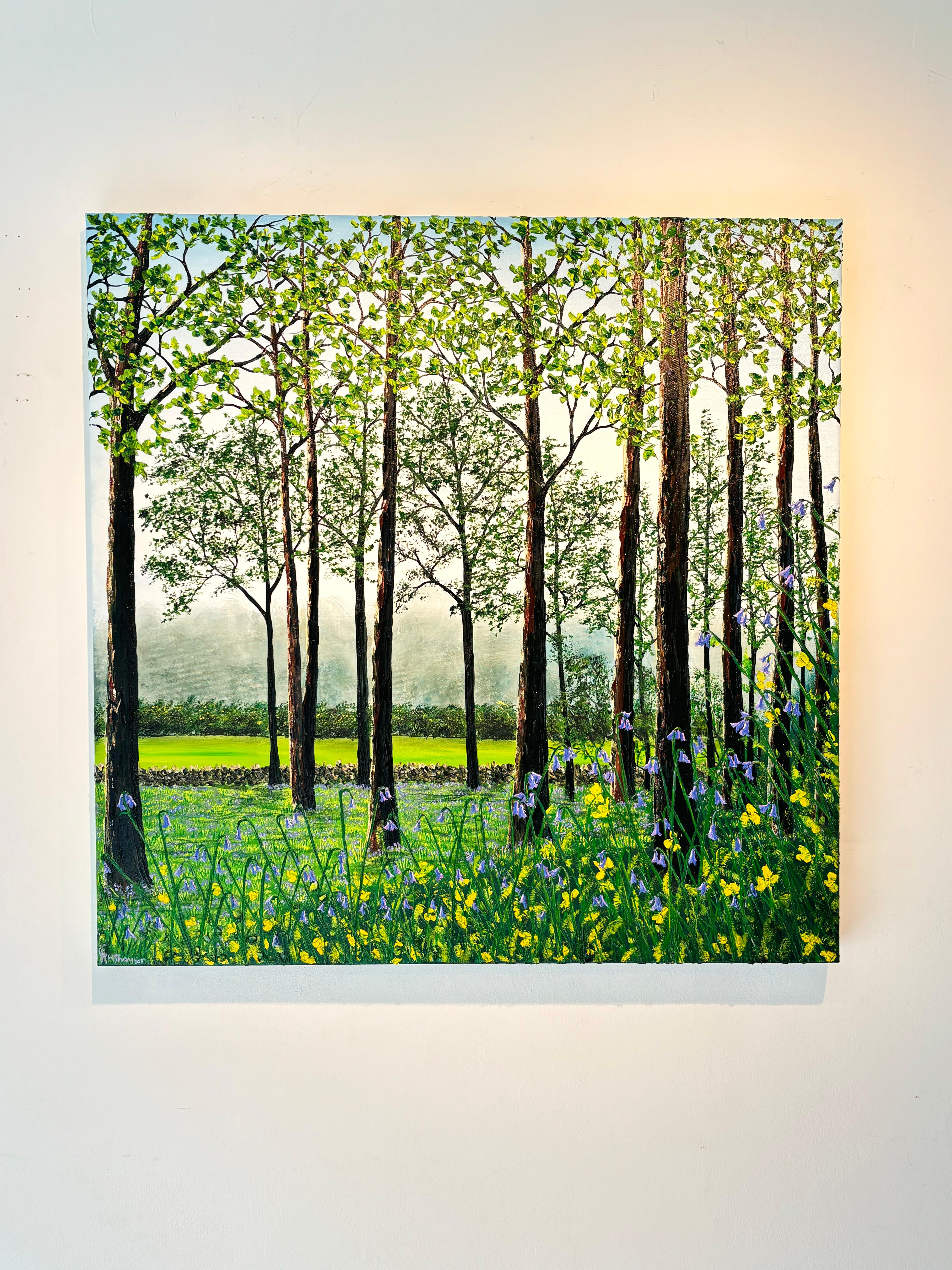 Contemporary Art - peinture à l'huile impressionniste moderne originale de paysage - art contemporain - Painting de Hazel Thomson