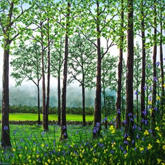 „Frühling“ – Original-Ölgemälde mit Landschaftsmotiv – Zeitgenössische impressionistische Kunst
