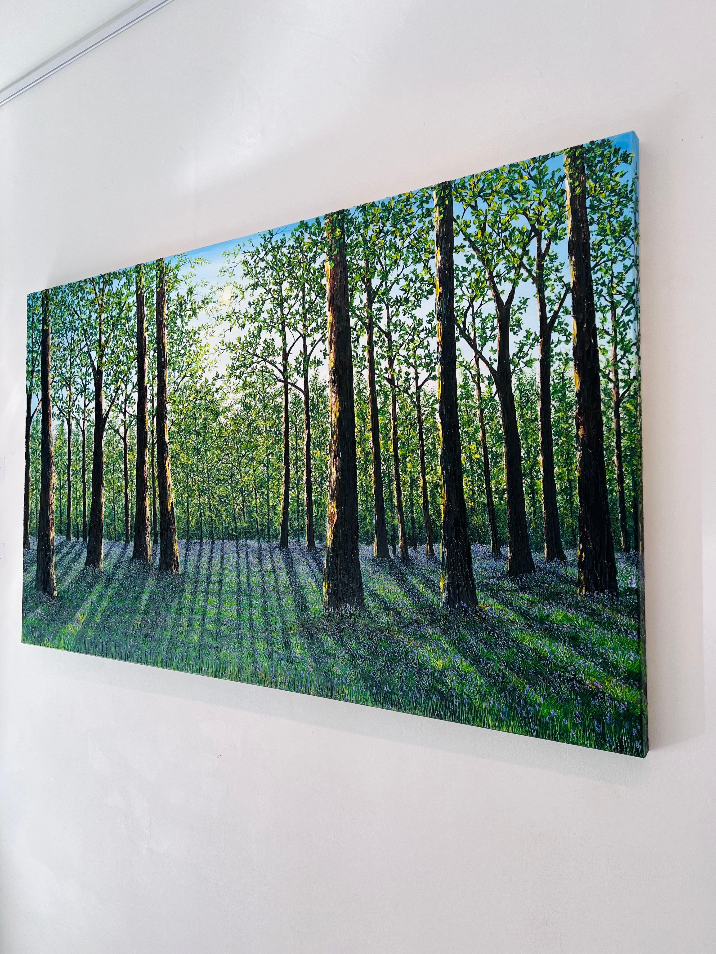Tempus Vernum - pintura al óleo paisaje otoñal realismo original-arte contemporáneo - Painting Impresionista de Hazel Thomson