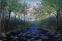 Ysgethin in Spring, Painting, Oil on Canvas