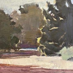 "Between" Original Impressionist Forest Landscape, Oil Painting