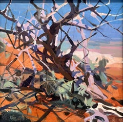 "Earth and Sky (Ghost Ranch) - Impressionist Landscape and Skyscape, Oil Paintin