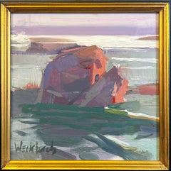 "Green Tide" Original Impressionist Landscape, Oil Painting